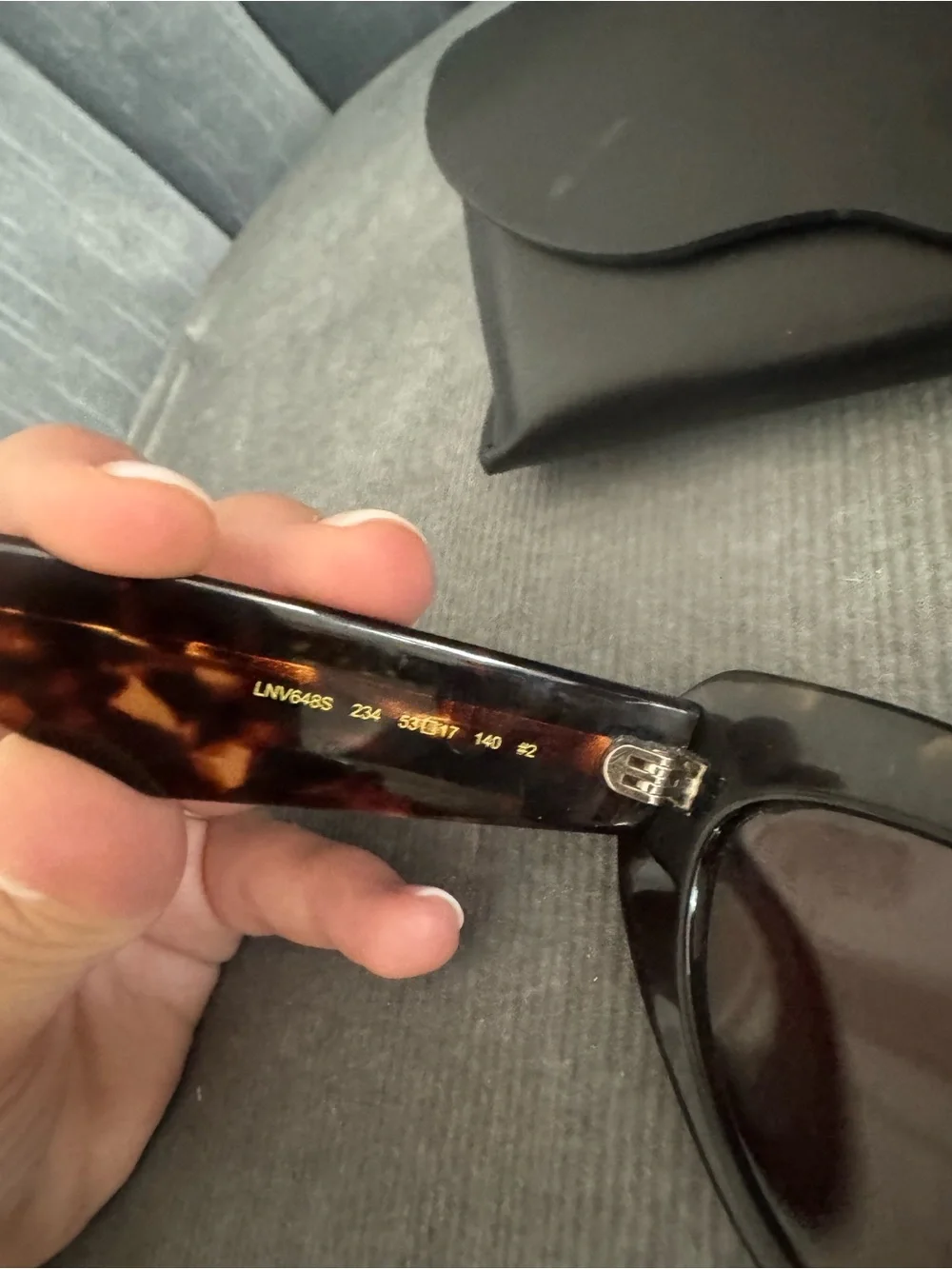 Lanvin Tortoiseshell Frame Sunglasses with Brown Lenses